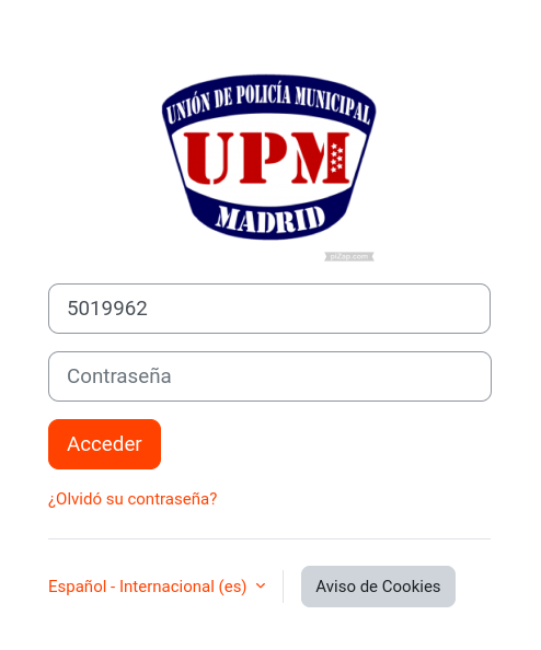 Inicio de sesión pre.sindicatoupm.es